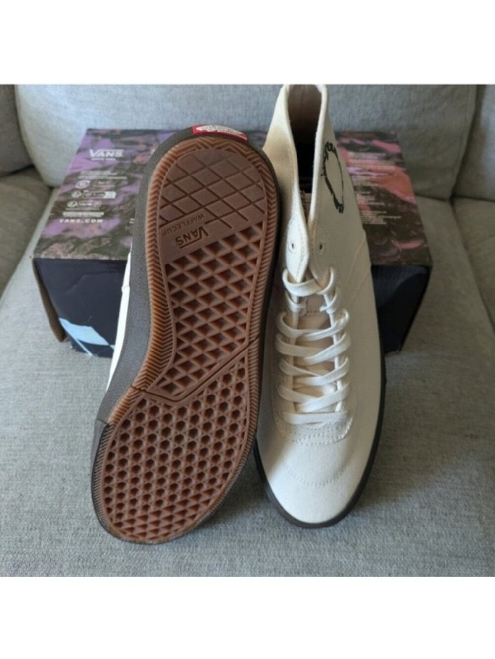 Vans Crockett Hi Decon Quasi Men White Popcush Skateboard Collaboration 072026 - Picture 5 of 8